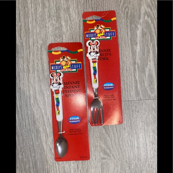 Mickey’s Stuff - Minnie Feeding spoon and fork. Minnie Mouse - Picture 2 of 2